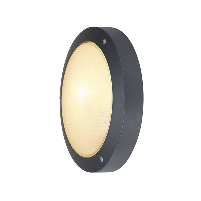 SLV 229075 BULAN wall and ceiling light, round, anthracite, E14, max. 60W, frosted glass - Toplightco
