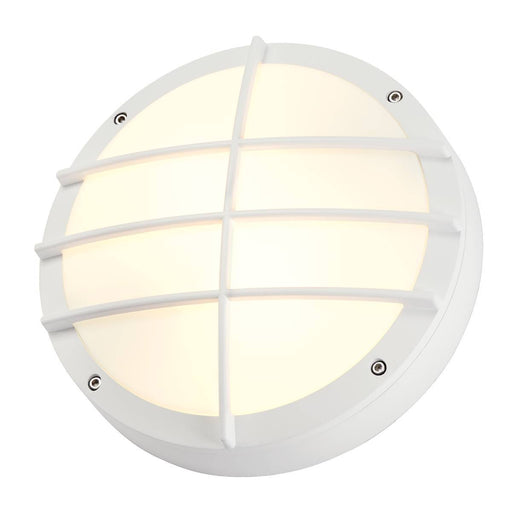 SLV 229081 BULAN GRID wall and ceiling light, round, white, E27, max. 2x 25W, PC cover - Toplightco