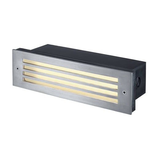 SLV 229110 BRICK MESH LED STAINLESS STEEL 316 recessed wall light, 4W LED, warm white, IP54 - Toplightco
