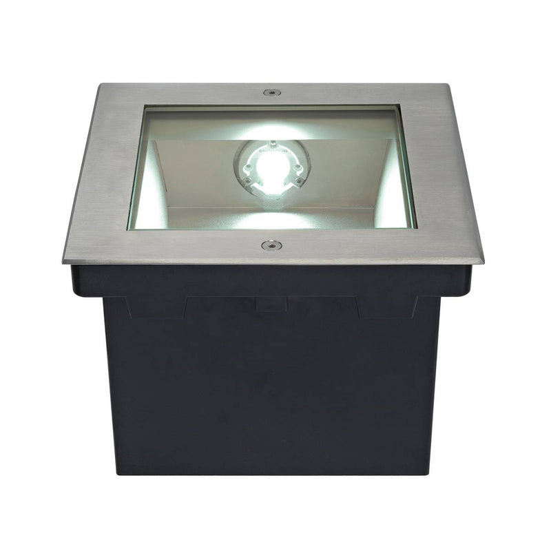 SLV 229381 DASAR 255 LED SQUARE inground fitting, asymmetrical, stainl. steel 316, 34W, 4000K - Toplightco
