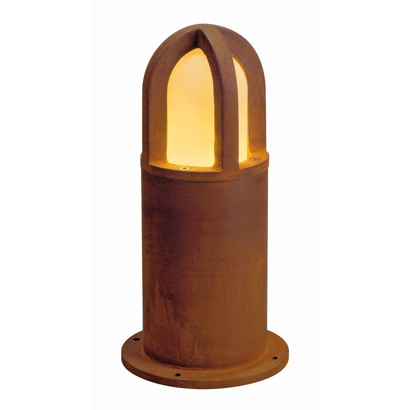 SLV 229431 RUSTY CONE 40 bollard light, rusted iron, E27 Energy Saver, max. 11W, IP54 - Toplightco