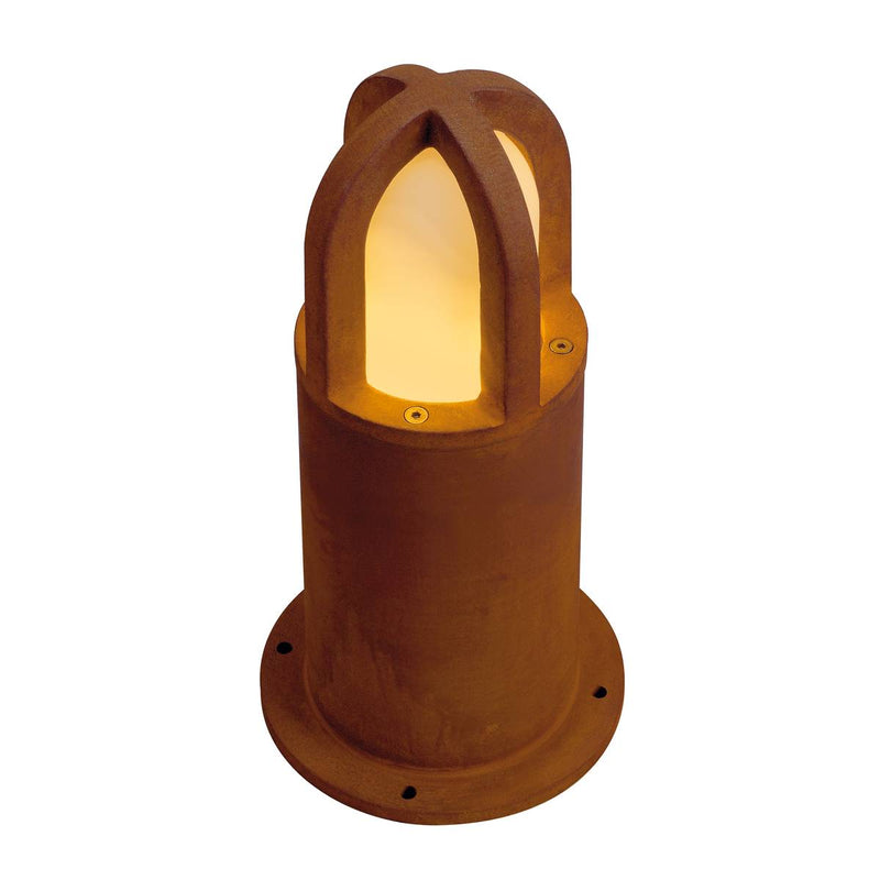 SLV 229431 RUSTY CONE 40 bollard light, rusted iron, E27 Energy Saver, max. 11W, IP54 - Toplightco
