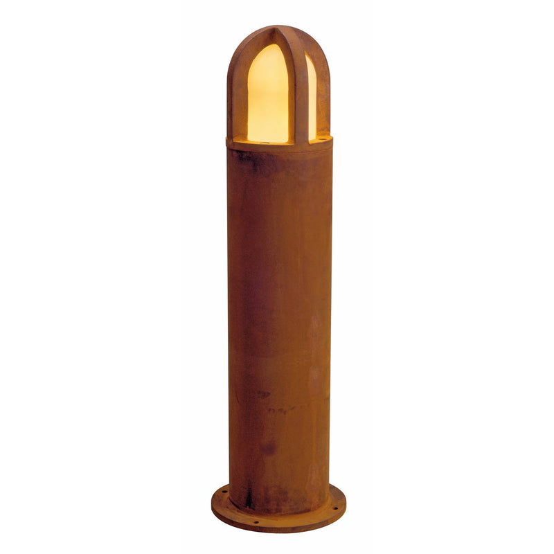 SLV 229432 RUSTY CONE 70 bollard light, rusted iron, E27 Energy Saver, max. 11W, IP54 - Toplightco