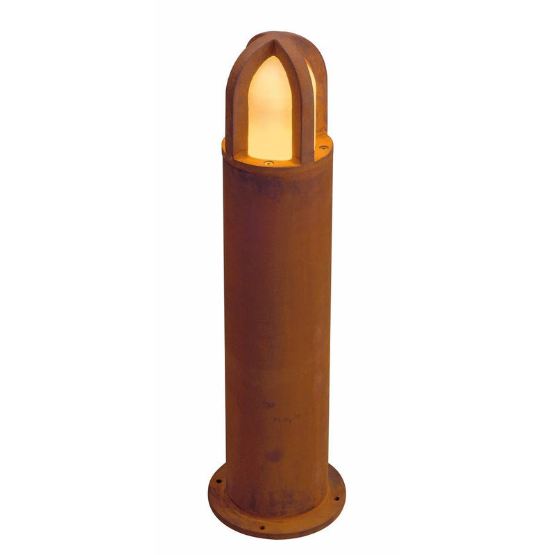 SLV 229432 RUSTY CONE 70 bollard light, rusted iron, E27 Energy Saver, max. 11W, IP54 - Toplightco