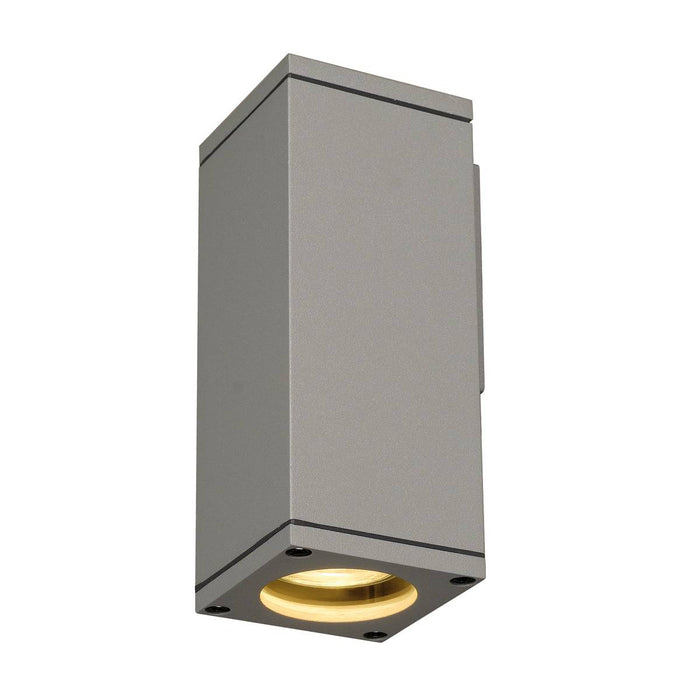 SLV 229524 THEO WALL OUT, wall light, square, silver-grey, GU10, max. 35W - Toplightco