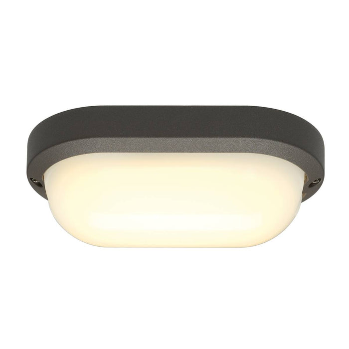 SLV 229935 TERANG 2 wall and ceiling light, oval, anthracite, 11W LED, 3000K, IP44 - Toplightco
