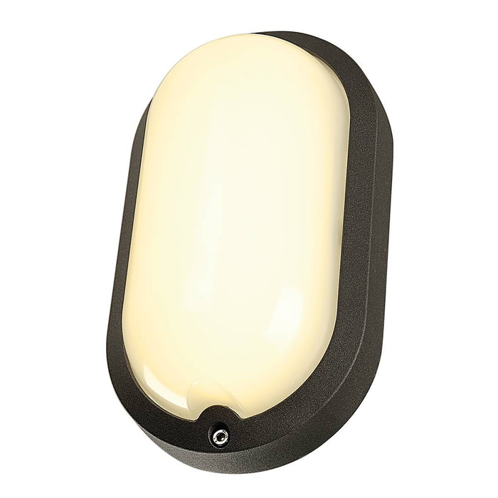 SLV 229935 TERANG 2 wall and ceiling light, oval, anthracite, 11W LED, 3000K, IP44 - Toplightco