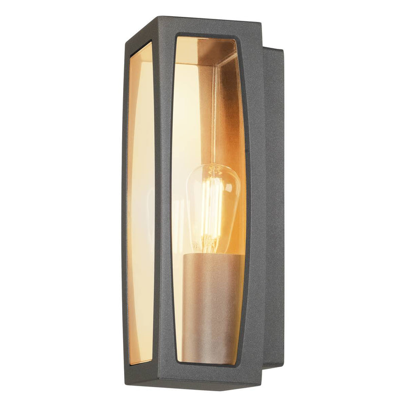SLV 230655 MERIDIAN BOX 2 wall light, anthracite, E27, max. 25W, IP54 - Toplightco