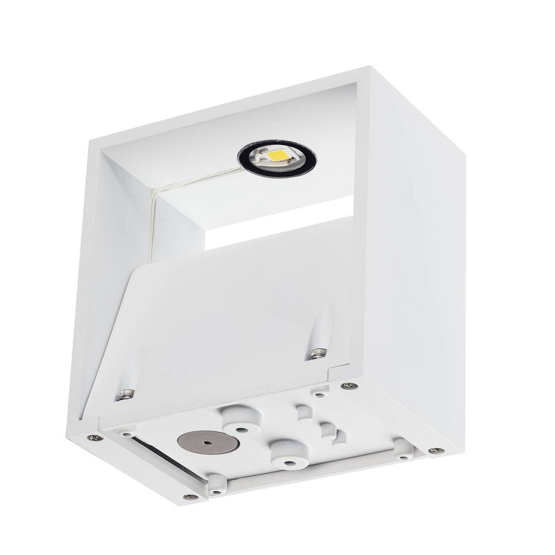 SLV 232101 LOGS WALL LIGHT, square, white , 6W LED, 3000K, IP44 - Toplightco
