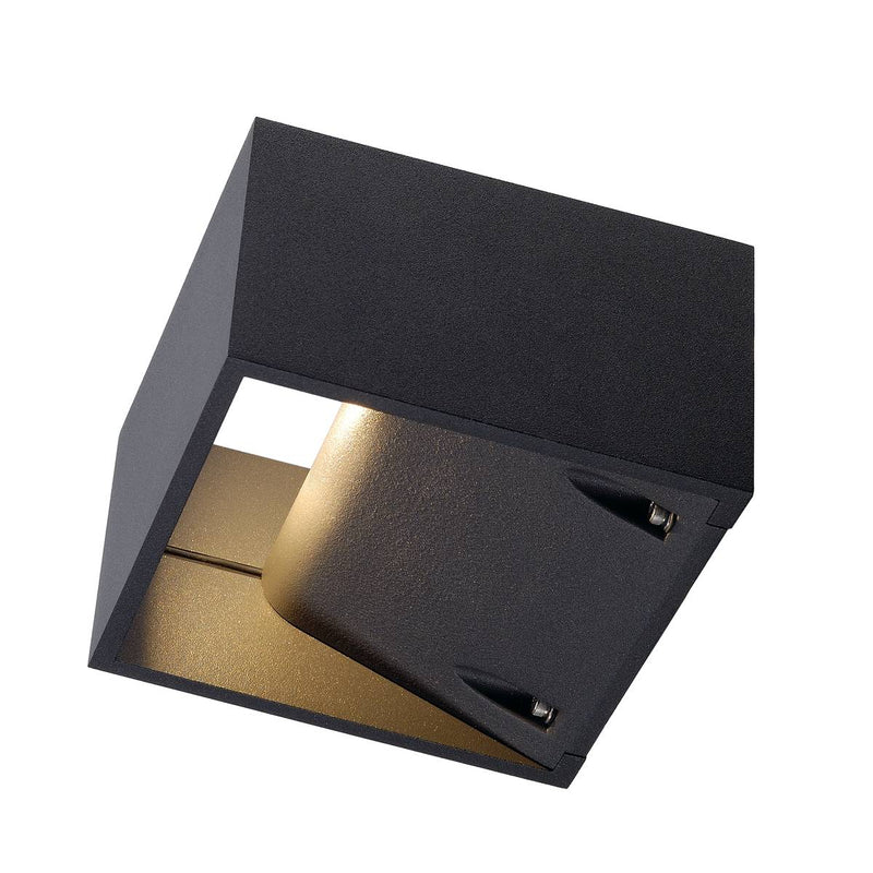 SLV 232105 LOGS WALL LIGHT, square, anthracite, 6W LED, 3000K, IP44 - Toplightco