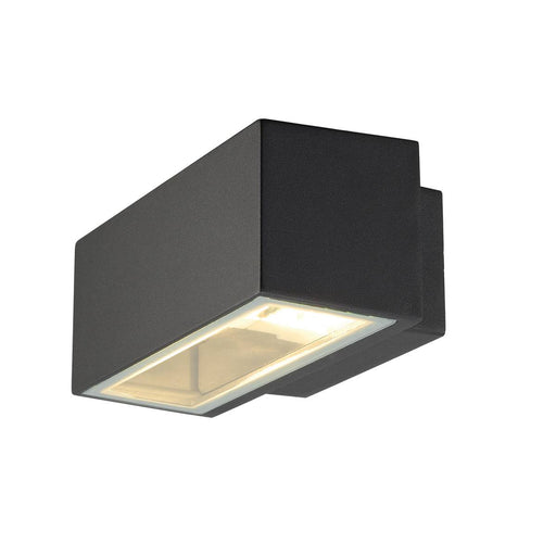 SLV 232485 BOX R7s wall light, square, anthracite, R7s, max. 80W, up-down, IP44 - Toplightco