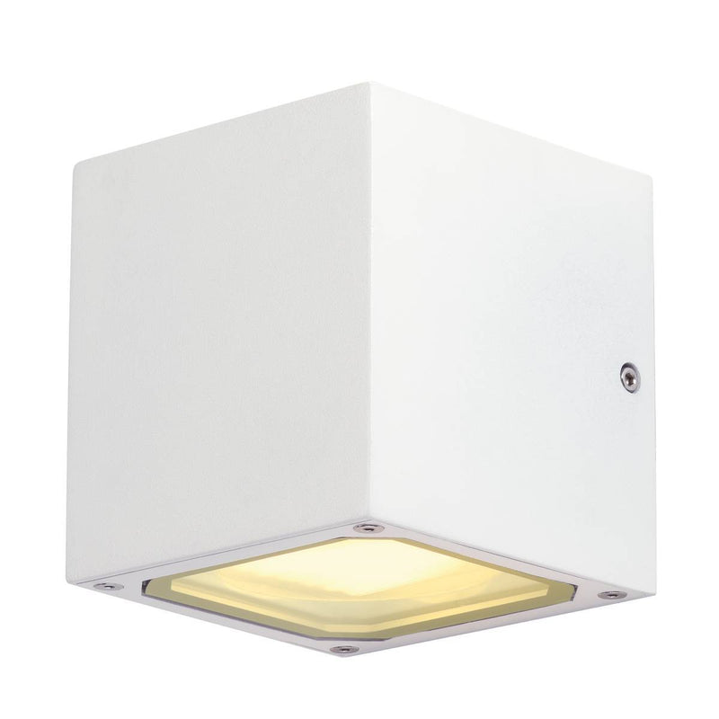 SLV 232531 SITRA CUBE wall light, white, GX53, max. 9W, IP44 - Toplightco