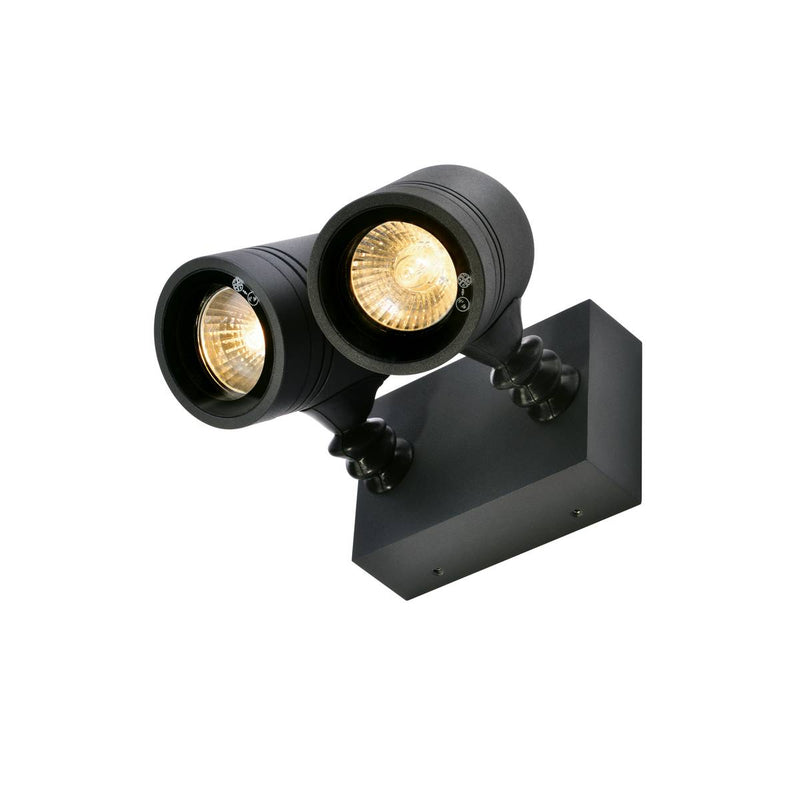 SLV 233095 NEW MYRA WALL SPOT, anthracite , 2x GU10, max. 2x 50W, IP55 - Toplightco
