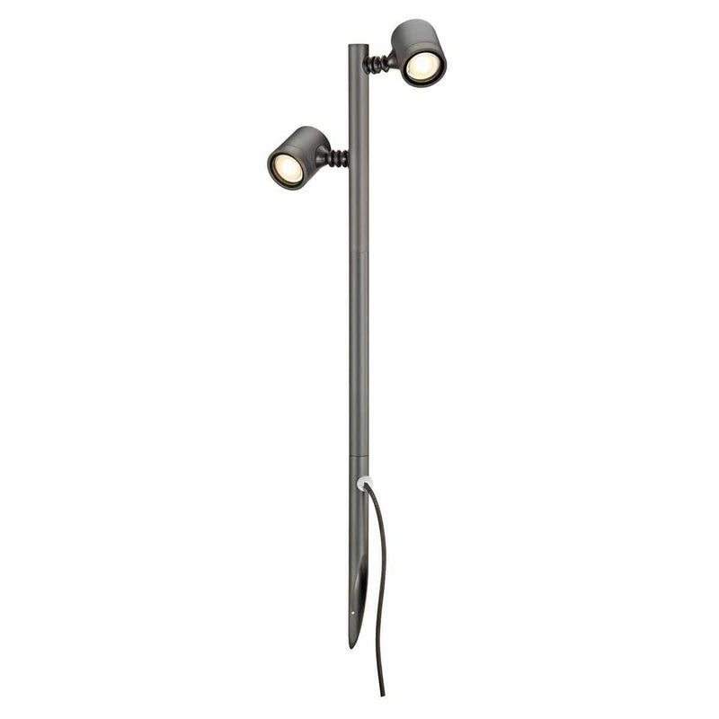 SLV 233185 NEW MYRA 2 lamp head, anthracite, 2x GU10, max. 2x 4W, IP44 - Toplightco