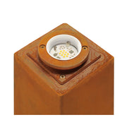 SLV 233437 RUSTY 70 LED SQUARE floor stand, rusted iron, 8.6W COB LED, 3000K, IP55 - Toplightco