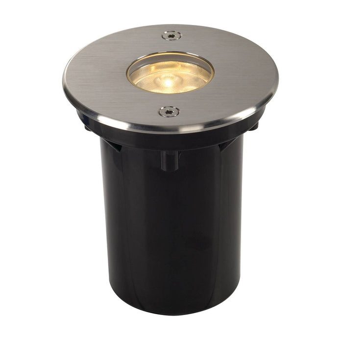 SLV 233500 DASAR LED inground fitting, round, stainless steel 316, 6W , 3000K, 12-25V, IP67 - Toplightco