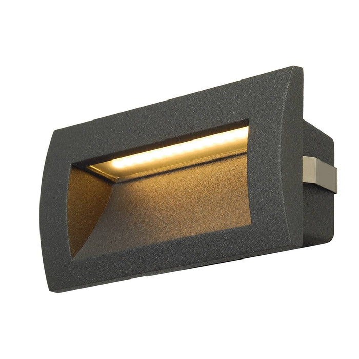 SLV 233625 DOWNUNDER OUT LED M recessed wall light, anthracite, SMD LED 3000K, IP55 - Toplightco