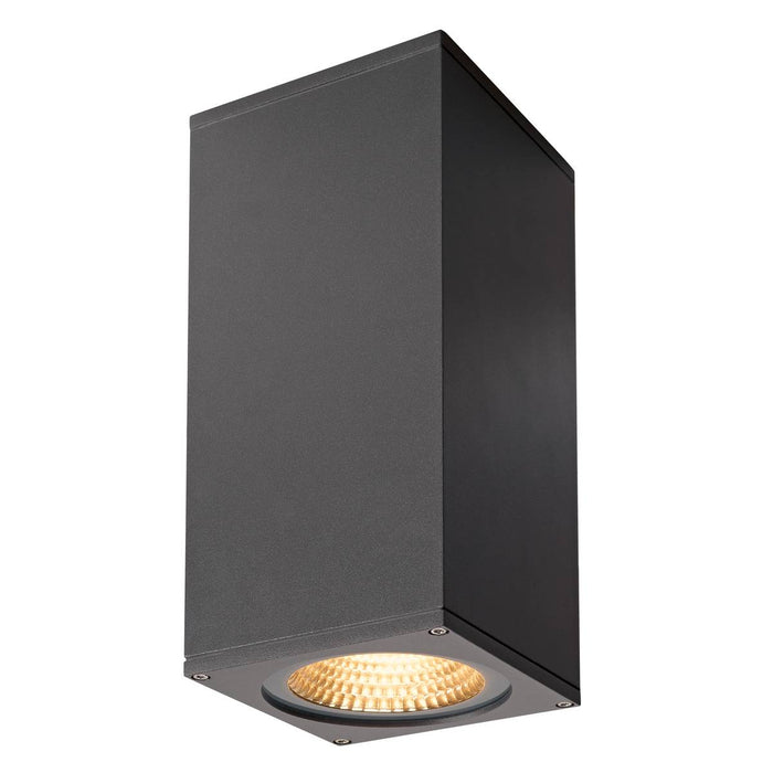 SLV 234505 BIG THEO WALL, outdoor wall light, double-headed, LED, 3000K, Flood up/down, anthracite, W/H/D 13/27.5/13.5 cm - Toplightco