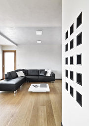 Ceiling Light Ip23 Easy Square Surface 170mm Led 10w 3000k White 874lm SKU: TC-0166-BLA - Toplightco