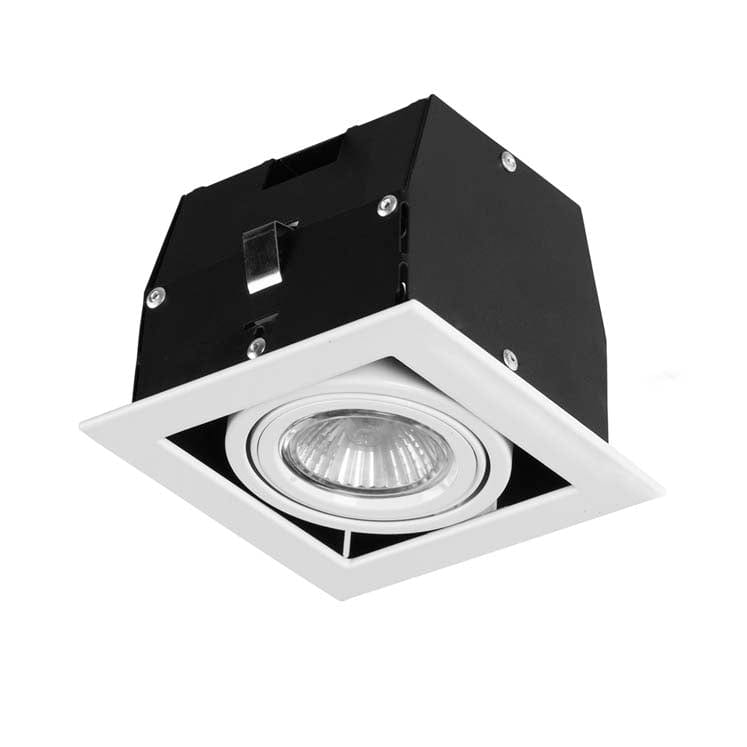 Downlight Ip23 Cardan Simple Gu10 8w White 857lm SKU: TC-1400-BLA - Toplightco