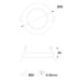 Accessorie Ip23 Mix Frame 95mm White SKU: TC-1901-BLA - Toplightco