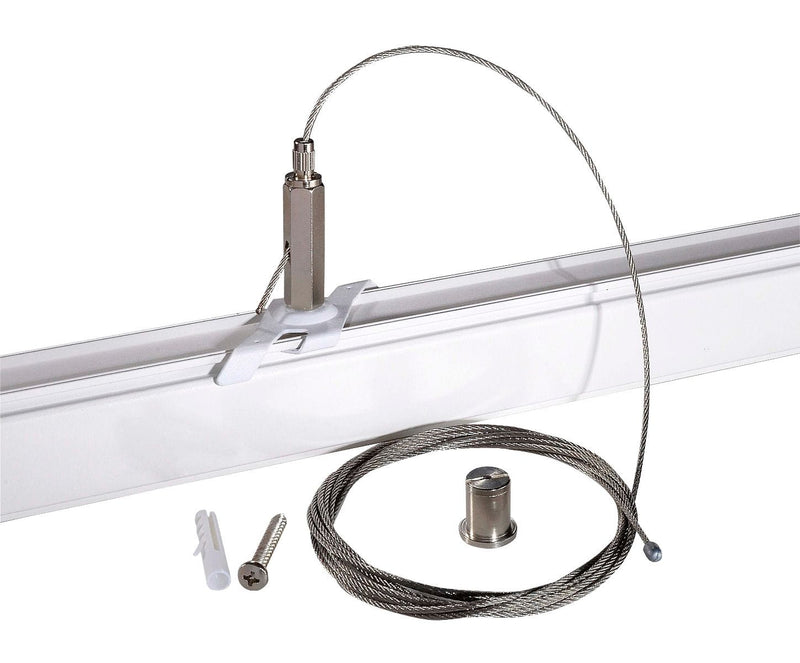 Powergear Wire Suspension EZCLICK NEW 5m White PRO-EZ0448-W - Toplightco