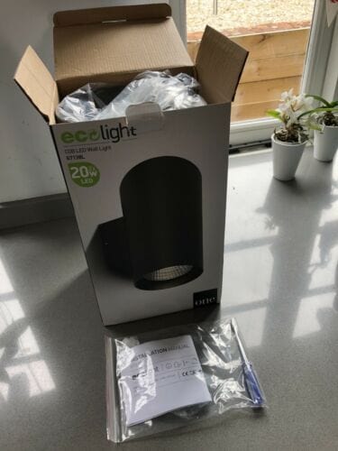 Wall & Ceiling Light Anthracite Circular Cool White LED Dimmable Outdoor LED built in 2x1400lm 2x20W Die Cast One Light SKU:67138L/AN/C - Toplightco