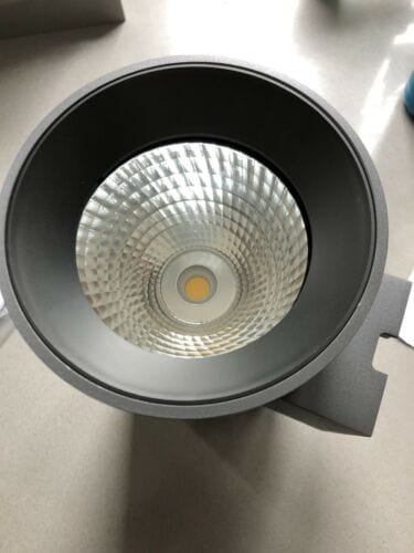 Wall & Ceiling Light Anthracite Circular Cool White LED Dimmable Outdoor LED built in 2x1400lm 2x20W Die Cast One Light SKU:67138L/AN/C - Toplightco
