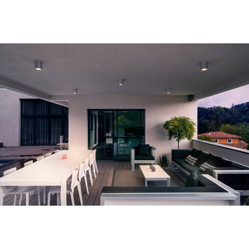 SLV 1000332 ROX CEILING OUT, 11, outdoor ceiling light, brushed aluminium, max. 50W, IP44 - Toplightco