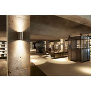 SLV 1000334 ROX WALL OUT UP/DOWN, 11, outdoor wall light, brushed aluminium, max. 2x50W, IP44 - Toplightco