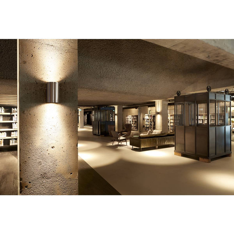 SLV 1000334 ROX WALL OUT UP/DOWN, 11, outdoor wall light, brushed aluminium, max. 2x50W, IP44 - Toplightco