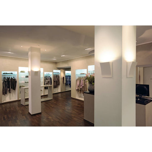 SLV 1000340 DELWA WIDE LED outdoor wall light, 3000K, 100°, white, IP44 - Toplightco