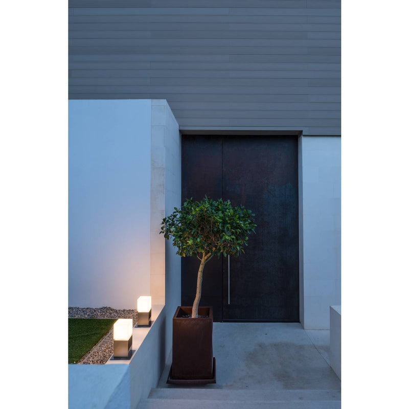 SLV 1000344 SQUARE POLE 30, E27, Outdoor Bollard, stainless steel 304, max. 20W, IP44 - Toplightco