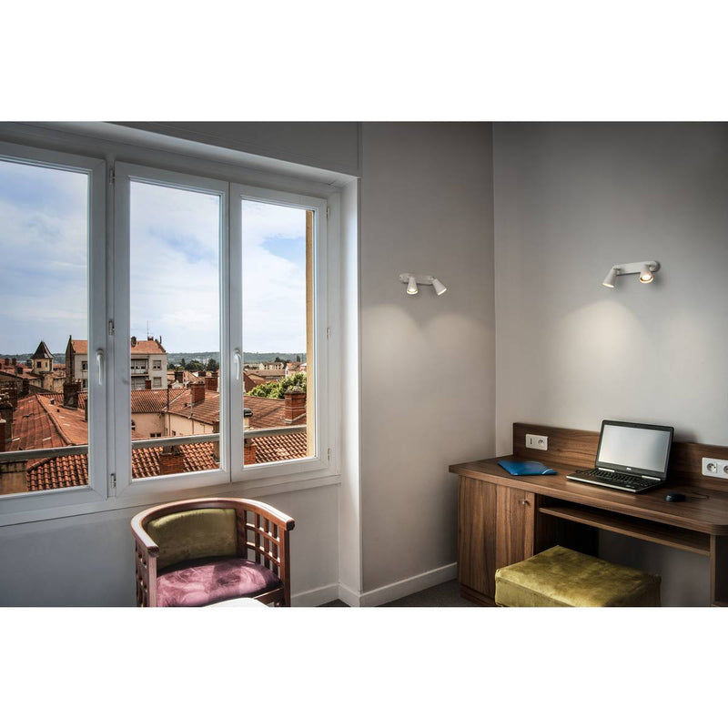 SLV 1000890 AVO CW Double, Indoor surface-mounted wall and ceiling light, GU10, white, max. 50W - Toplightco