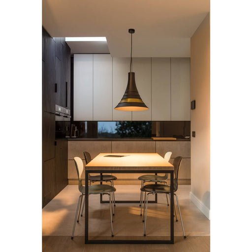 SLV 1001265 BATO 45 PD, Indoor pendant light, black/brass, E27, max. 60W - Toplightco