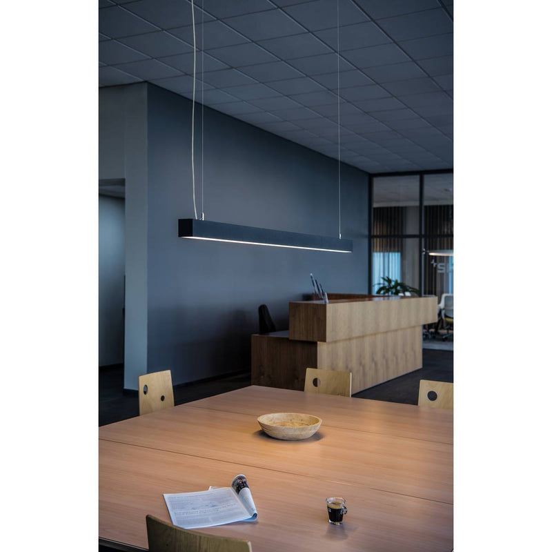 SLV 1001309 Q-LINE DALI SINGLE LED, pendant, dimmable, 1500mm, black - Toplightco