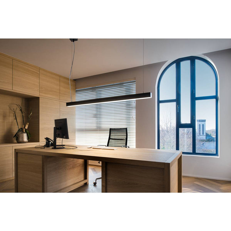 SLV 1001309 Q-LINE DALI SINGLE LED, pendant, dimmable, 1500mm, black - Toplightco