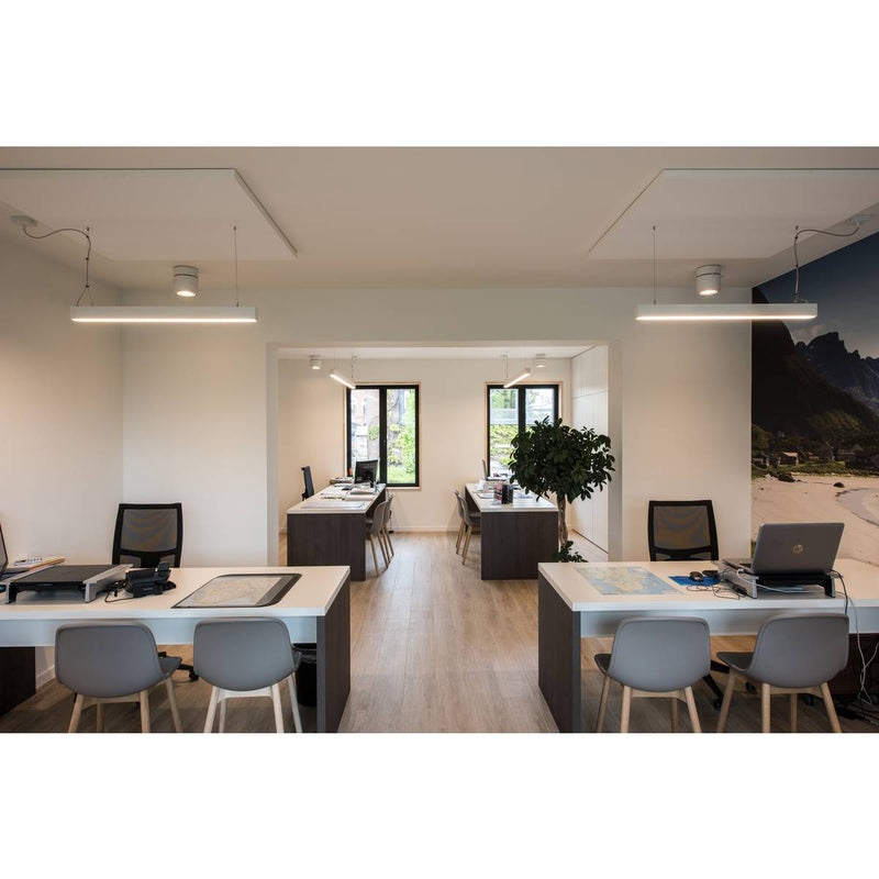 SLV 117111 KARDAMOD SURFACE SQUARE ES111 DOUBLE ceiling light, square, white, 2xGU10, max. 2x75W - Toplightco