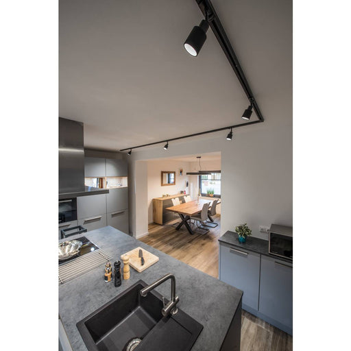 SLV 1001868 PURI TRACK SPOT, GU10 glass, black 50W, incl. 1-Circuit adapter - Toplightco