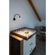 SLV 1002608 DIO FLEX PLATE GU10 WL indoor surface-mounted wall light, black - Toplightco