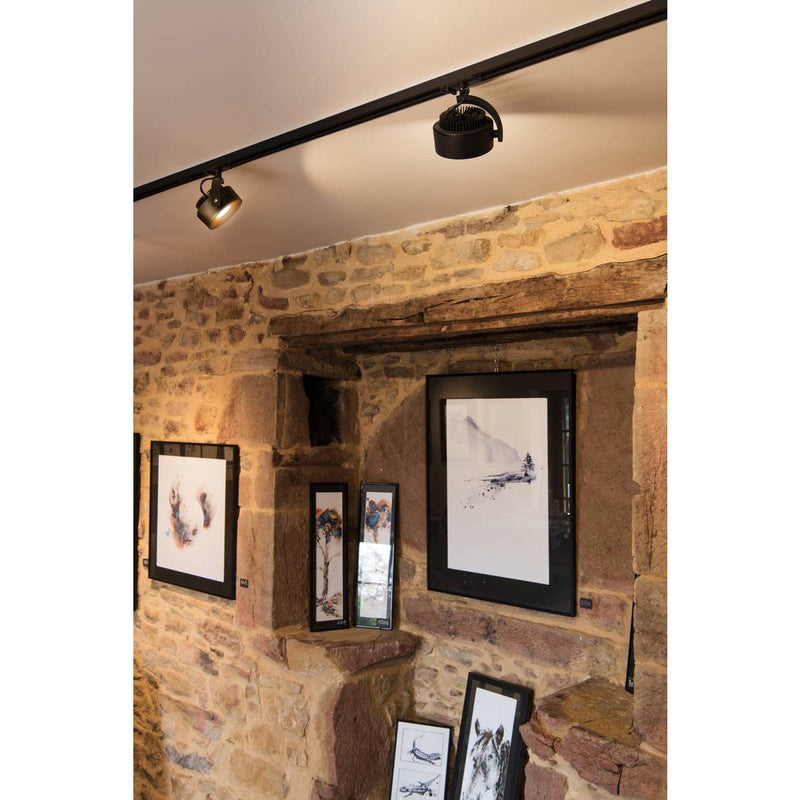 SLV 1002854 1-Circuit KALU TRACK Indoor LED 1-Circuit system luminaire black 3000K including 1 track adapter - Toplightco