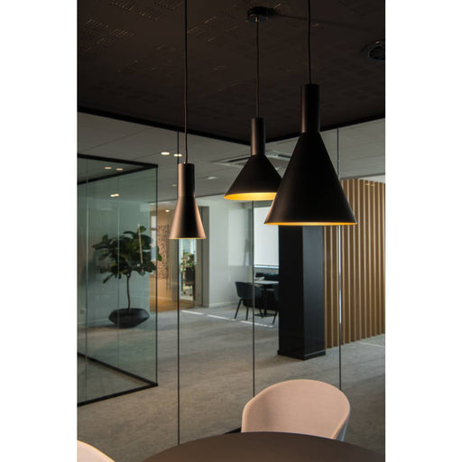 SLV 1002950 PHELIA 280 E27 Indoor pendant black/gold - Toplightco