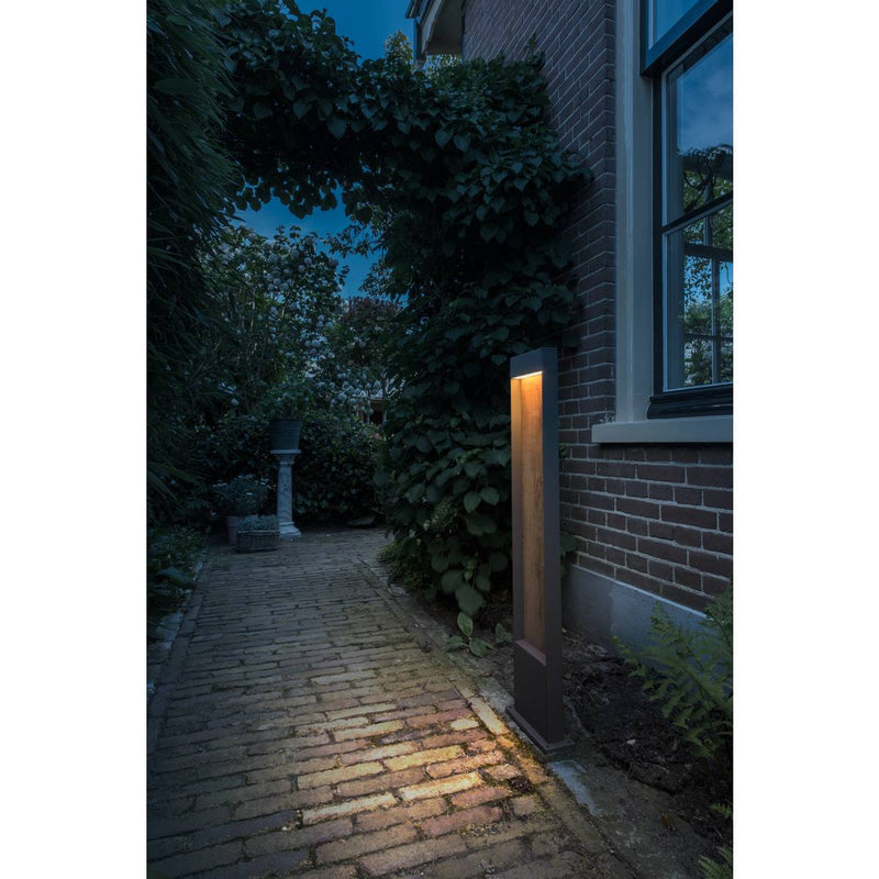 SLV 1002959 FLATT POLE 100 Outdoor LED floor stand 3000K IP65 anthracite/brown - Toplightco