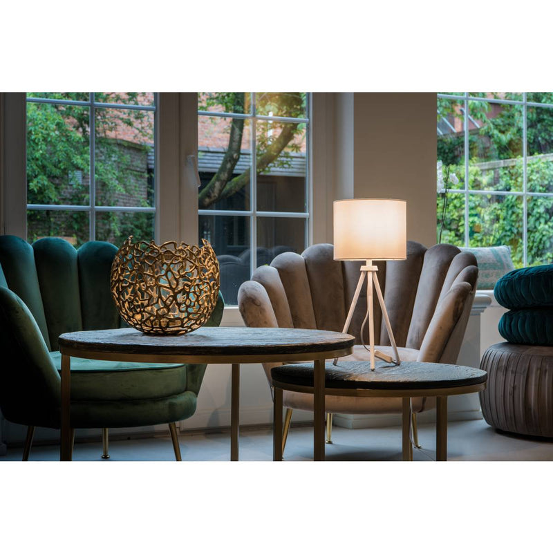 SLV 1003032 FENDA table lamp base II E27 Indoor table lamp in white without shade - Toplightco