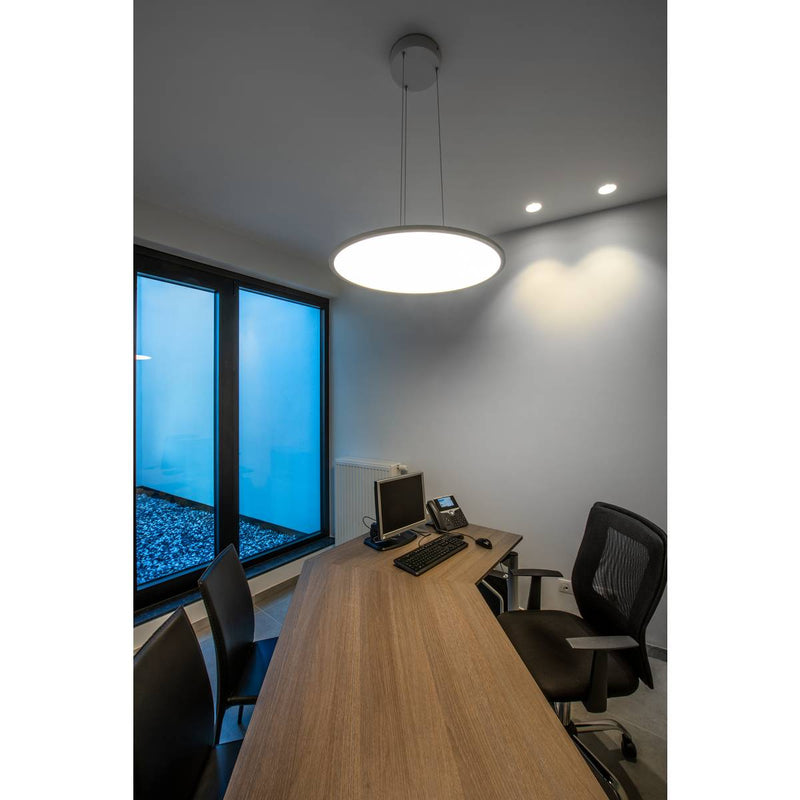 SLV 1003047 PANEL 60 DALI Indoor LED pendants round grey 4000K - Toplightco