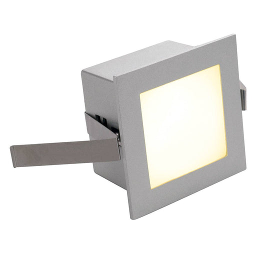 SLV 111262 FRAME BASIC LED recessed light , square, silver-grey, warm white LED - Toplightco
