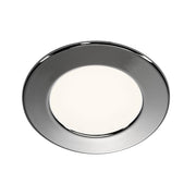 SLV 112222 DL 126 LED downlight, round, chrome, 3W LED, warm white, 12V - Toplightco