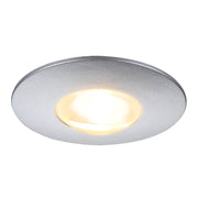 SLV 112242 DEKLED recessed light, round, silver metallic, 1W LED, warm white, 3000K - Toplightco