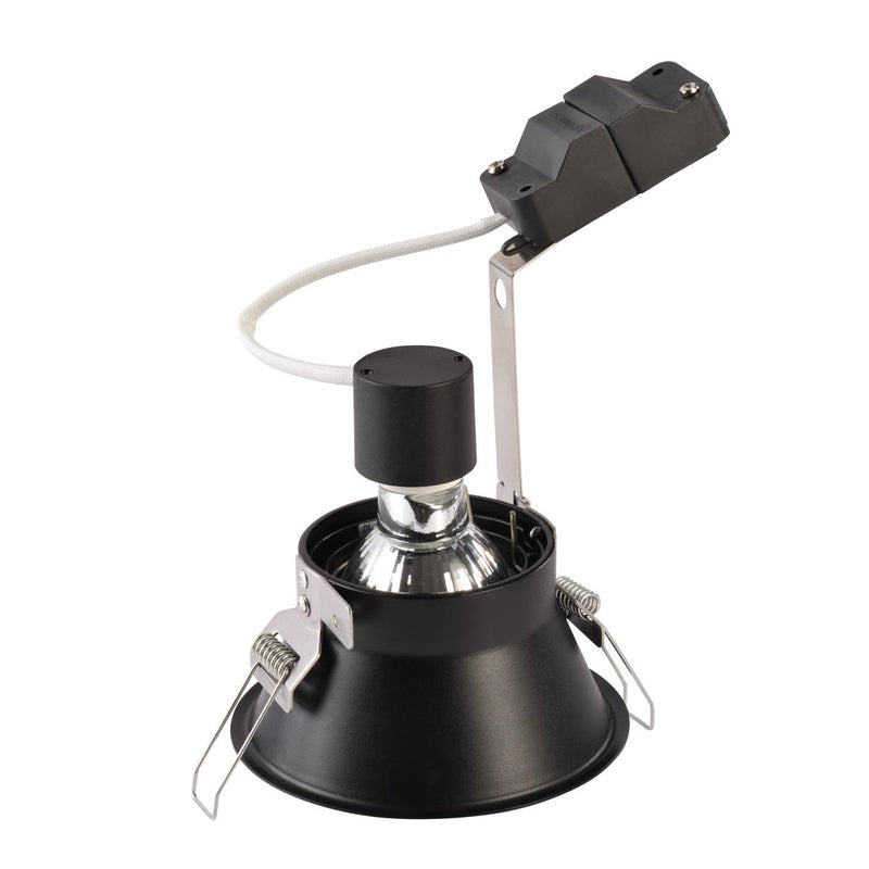 SLV 113140 HORN-T GU10, steel, 1x GU10 max. 50W, matt black, incl. clip springs - Toplightco
