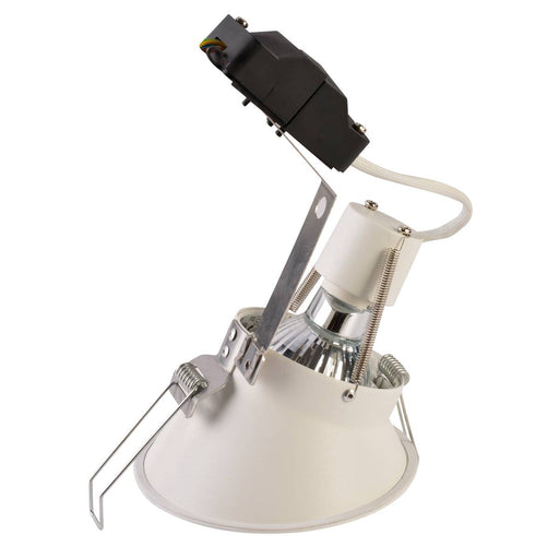 SLV 113151 HORN-A GU10, steel, 1x GU10 max. 50W, matt white, incl. clip springs - Toplightco